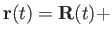 $\displaystyle {\bf r}(t) = {\bf R}(t) +$