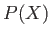 $ P(X)$