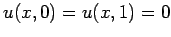 $u(x,0)=u(x,1)=0$