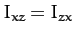 $\displaystyle I_{xz}=I_{zx}$