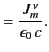 $\displaystyle = \frac{J_m^{\,\nu}}{\epsilon_0\,c}.$