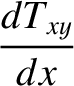 $\displaystyle \frac{d T_{xy}}{dx}$